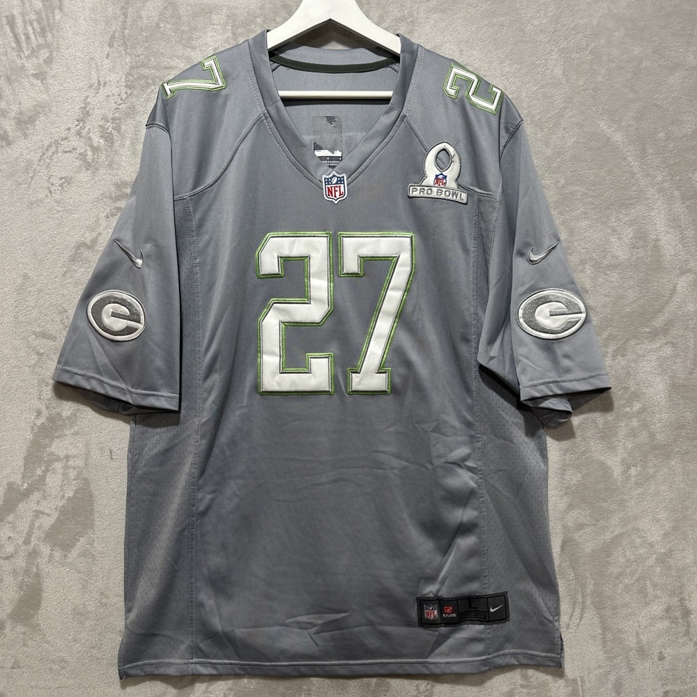 Nike EDDIE LACY‎ #27 Jersey Size L Green Bay Packers Pro Bowl NFL Football